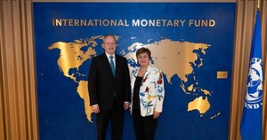 Valdovinos se reúne con Georgieva y busca fondos del FMI a través de la agenda climática