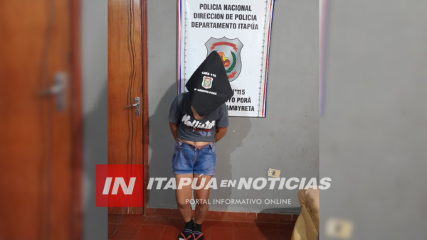 MUJER FUE APREHENDIDA CON OBJETOS HURTADOS EN CAMBYRETÁ - Itapúa Noticias