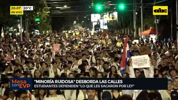Gran marcha estudiantil: ‘’minoría ruidosa’' desborda las calles - Mesa de Periodistas - ABC Color