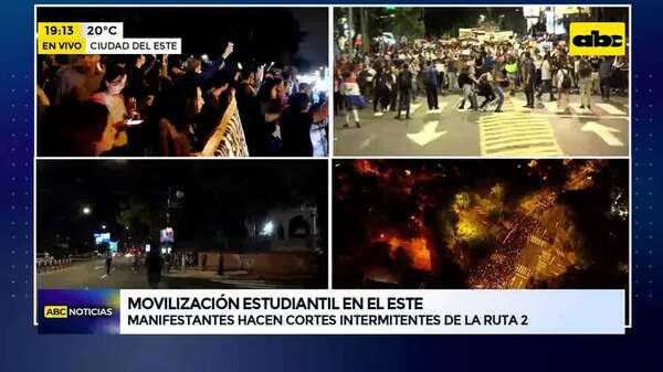 Video: movilizaciones estudiantiles se expanden por todo el país - ABC Noticias - ABC Color
