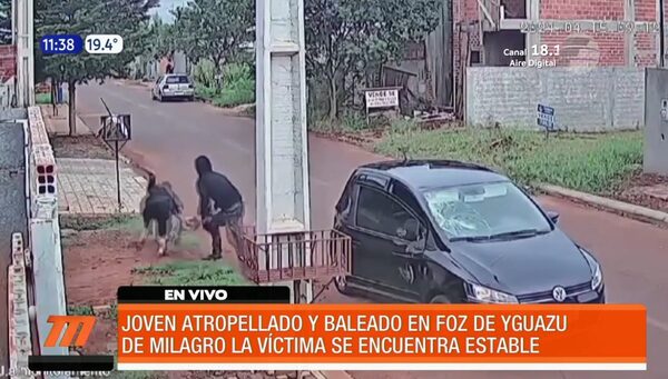 Joven atropellado y baleado en Foz de Iguazú | Telefuturo