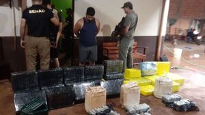 Detenido con más de media tonelada de tres tipos de marihuana en Minga Guazú