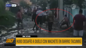 Adictos se desafiaron con machetes en el barrio Tacumbú