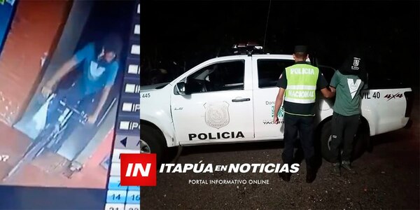 HOMBRE CON 8 ANTECEDENTES FUE APREHENDIDO POR EL HURTO DE UNA BICICLETA - Itapúa Noticias
