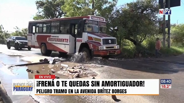 Calamitosa avenida Brítez Borges está cada vez peor y refleja la desidia estatal - Noticias Paraguay