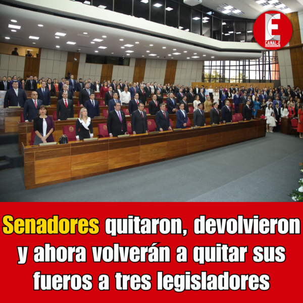 Senadores quitaron, devolvieron y ahora volverán a quitar sus fueros a tres legisladores