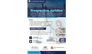 Realizarán conferencia virtual sobre Prospectiva Jurídica
