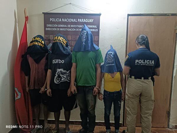 Cinco personas fueron detenidas en Yby Pytá por crimen de brasileño