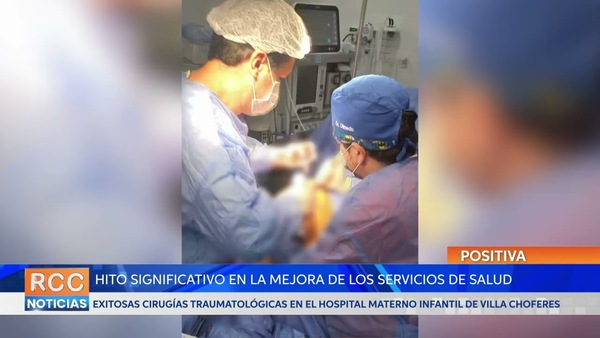 Llevan adelante exitosas cirugías traumatológicas en el Hospital Materno Infantil de Villa Choferes