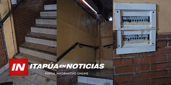 OBRAS DE LA MUNICIPALIDAD SON UN PELIGRO: “CASCADA” SOBRE UN TABLERO ELÉCTRICO - Itapúa Noticias