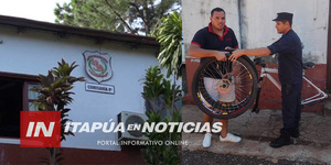 RECUPERARON DESARMADA LA BICICLETA HURTADA POR SUJETO CON 8 ANTECEDENTES - Itapúa Noticias