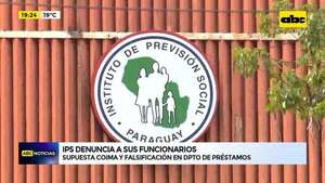 Caja de Préstamos: IPS denuncia a sus funcionarios por supuesta coima a jubilados - ABC Noticias - ABC Color