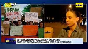 Arancel Cero: siguen las movilizaciones estudiantiles contra la ley “hambre cero” - ABC Noticias - ABC Color