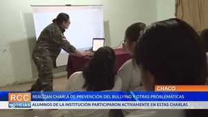 Realizan charla de prevención del bullying y otras problemáticas en Villa Choferes del Chaco