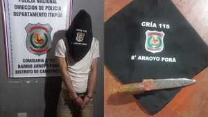 Capturan a "lagarto" tras sup. asaltar a un hombre en Arroyo Porá
