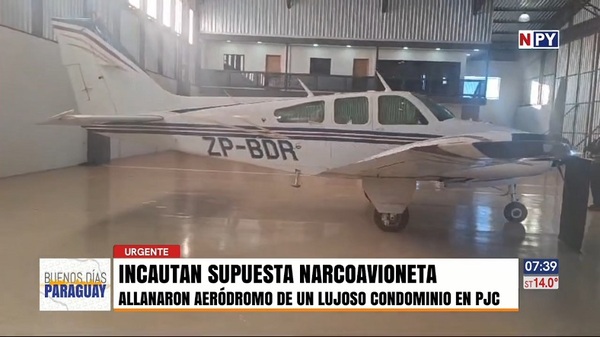Incautan una presunta narcoavioneta en PJC - Noticias Paraguay
