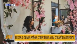 Festejó sus 15 años conectada a un corazón artificial en el Acosta Ñu | Telefuturo