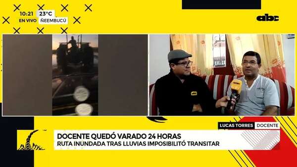 Ñeembucú bajo agua: docente quedó atrapado por más de un día - ABC Noticias - ABC Color