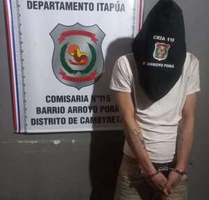Detenido por caso de robo en Cambyretá tiene varios antecedentes - Policiales - ABC Color