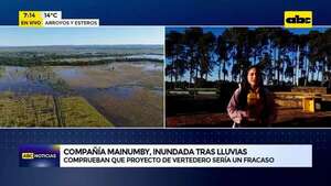Compañía Mainumby se encuentra inundada tras lluvias - ABC Noticias - ABC Color
