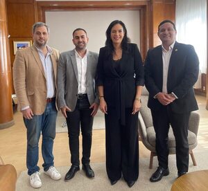 Felipe Salomón visitó a la ministra de Obras Públicas - San Lorenzo Hoy