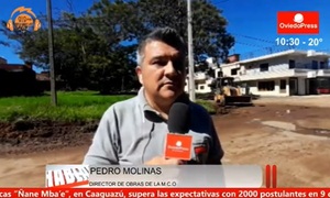 Caños rotos retrasan inicio de obras viales en Coronel Oviedo
