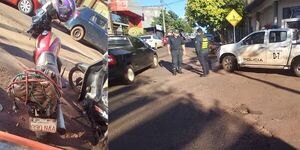 CONDUCTOR ATROPELLÓ A MOTOCICLISTAS Y SE DIÓ A LA FUGA EN ENCARNACIÓN - Itapúa Noticias