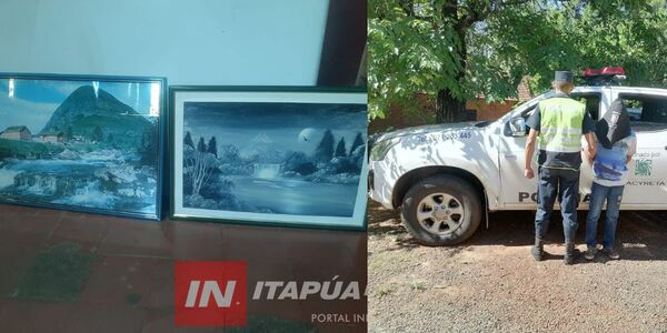 PRESUNTO LADRÓN DE CUADROS FUE APREHENDIDO EN ENCARNACIÓN - Itapúa Noticias