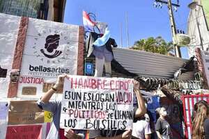 Hambre Cero: manifestación en Costanera para apoyar a quienes se reunirán hoy con Federico Mora - Nacionales - ABC Color