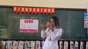 Orientan sobre aseo personal e higiene bucal a alumnos del nivel inicial