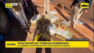 Bus salió de Asunción con alrededor de mil kilos de marihuana rumbo a Brasil  - ABC Noticias - ABC Color
