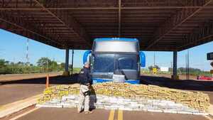 Bus que salió de Paraguay cae con casi 1.500 kilos de marihuana en Brasil