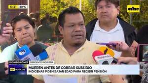 Mueren antes de cobrar subsidio: indígenas piden bajar edad para recibir pensión  - ABC Noticias - ABC Color