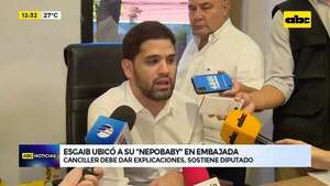Nepobaby Esgaib: canciller debe dar explicaciones, dice diputado  - ABC Noticias - ABC Color
