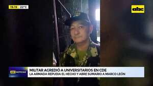 Video: abren sumario y apartan a militar que agredió a estudiantes en CDE - ABC Noticias - ABC Color