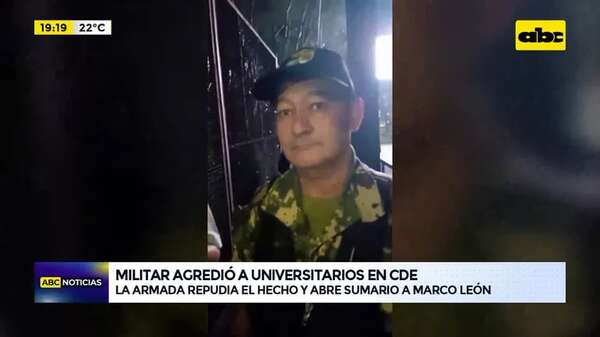 Video: abren sumario y apartan a militar que agredió a estudiantes en CDE - ABC Noticias - ABC Color