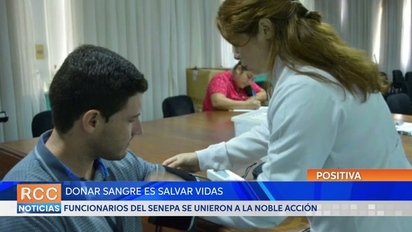 Funcionarios del SENEPA se unieron a la noble acción de donar sangre