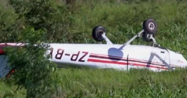 Diario HOY | Cayó avioneta de una escuela aeronáutica en el Silvio Pettirossi