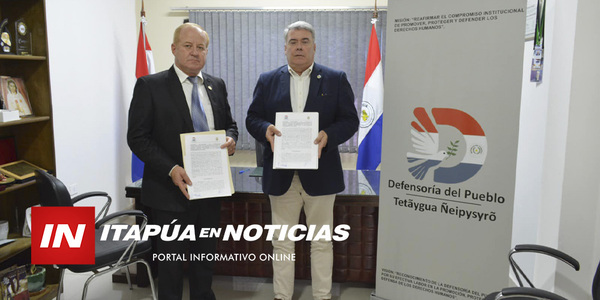 GOBERNADOR DE ITAPÚA FIRMÓ CONVENIO CON EL CONSEJO NACIONAL DE OBJECIÓN DE CONCIENCIA - Itapúa Noticias