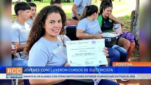 Sinafocal concluyó curso de capacitación de electricista con jóvenes de Carayao
