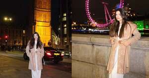 La Nación / Nadia Ferreira derrocha glamour por Londres