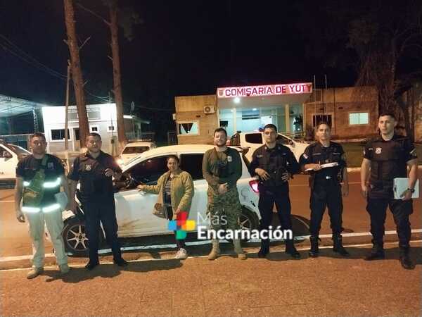 Policía recupera vehículo hurtado en José Leandro Oviedo