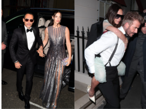 Londres: Nadia Ferreira y su marido en fiesta de cumple de Victoria Beckham