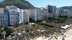 Reapareció Bolsonaro en marcha contra Lula en Río - La Tribuna