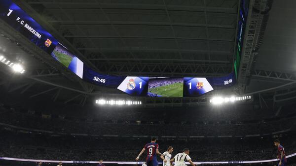 El Real Madrid estrena videomarcador 360º en el clásico