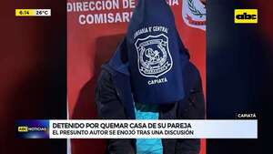 Video: Detenido por quemar casa de su pareja  - ABC Noticias - ABC Color