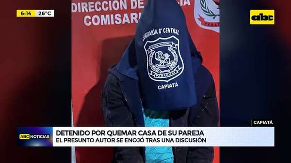 Video: Detenido por quemar casa de su pareja - ABC Noticias - ABC Color
