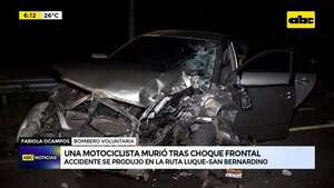 Video: Una motociclista murió tras choque frontal  - ABC Noticias - ABC Color