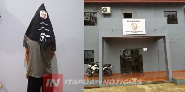 POR HURTAR PARTES DE MOTOCICLETA UN SUJETO FUE APREHENDIDO EN ENCARNACIÓN - Itapúa Noticias