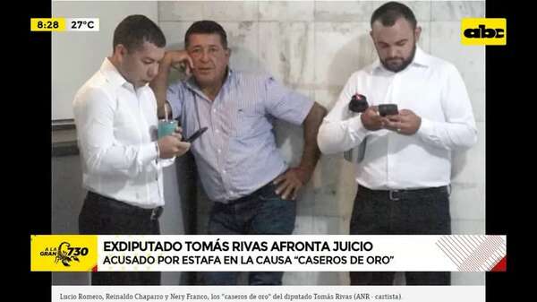 Tomás Rivas comenzará a ser juzgado por estafa con sus “caseros de oro” - ABC Noticias - ABC Color